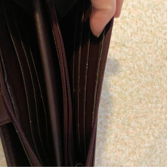 Etienne Aigner Burgundy Shoulder Bag and Wallet Set - Picture 11 of 15